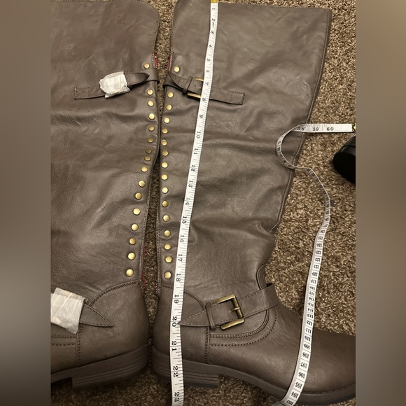 JOURNEE COLLECTION WOMEN'S KANE WIDE CALF BOOTS,BROWN,US SIZE 8.5 MEDIUM,NEW - Picture 3 of 7